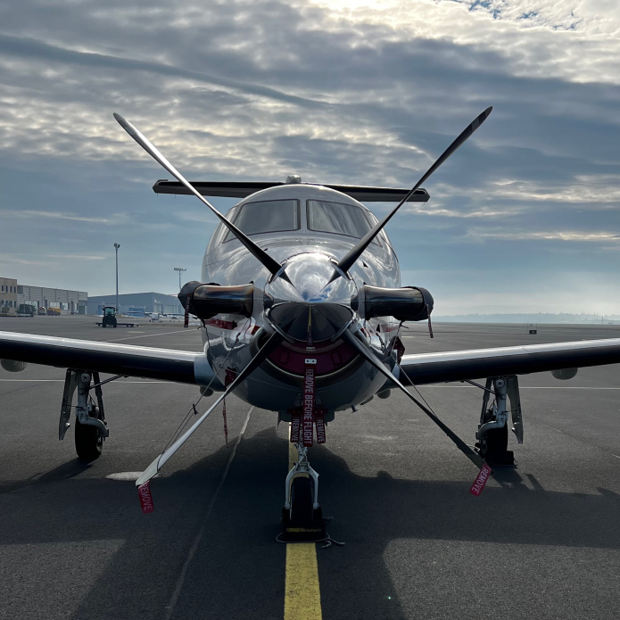 Pilatus PC-12 Frontansicht